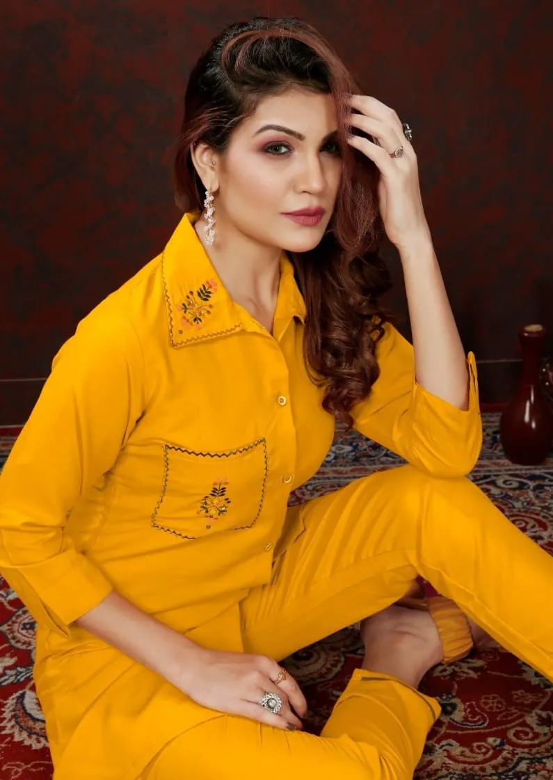 Yellow Cotton Co-ord set